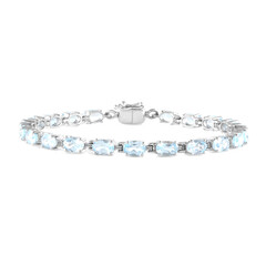 Bracciale in argento con Topazio Blu Cielo