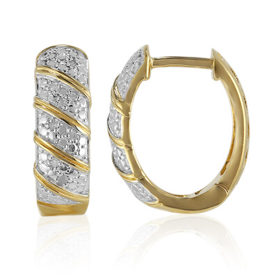 Orecchini in argento con Diamante I3 (I)