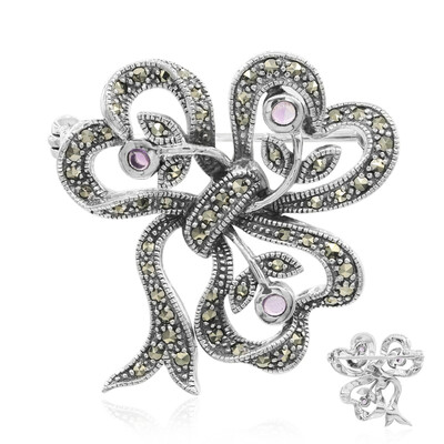 Spilla in argento con Ametista