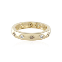 Anello in oro con Diamante Champagne I2 (de Melo)