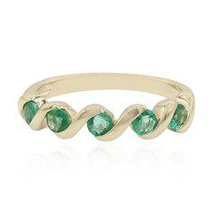 Anello in oro con Smeraldo Zambia