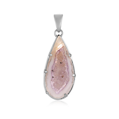 Ciondolo in argento con Drusa di Agata