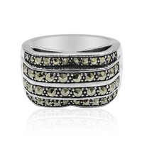 Anello in argento con Marcassite