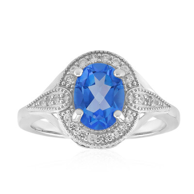 Anello in argento con Topazio Blu Indaco