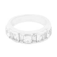 Anello in argento con Topazio Bianco