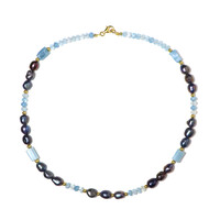 Collana in argento con Acquamarina