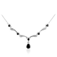 Collana in argento con Spinello Nero