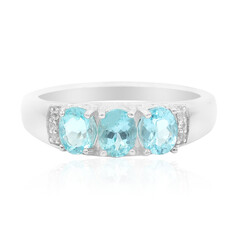 Anello in argento con Apatite Diego Suarez