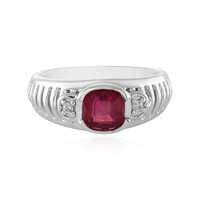 Anello in argento con Rubino del Madagascar