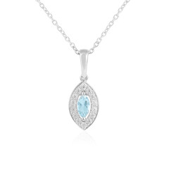 Collana in argento con Acquamarina
