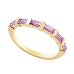 Anello in argento con Zaffiro Ceylon Porpora (non riscaldato)