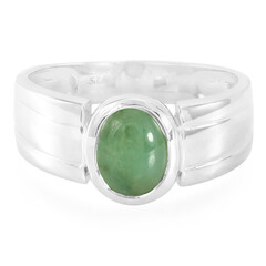 Anello in argento con Crisoprasio Imperiale