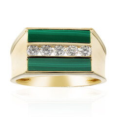 Anello in oro con Malachite (CIRARI)