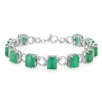 Bracciale in argento con Smeraldo Sao Francisco