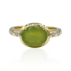 Anello in oro con Opale Verde Brasiliano (Tenner Diniz)