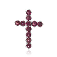 Ciondolo in argento con Rodolite