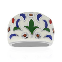 Anello in argento con Granato Mozambico (TPC)