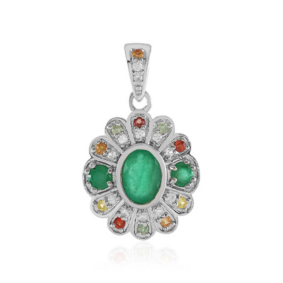 Ciondolo in argento con Smeraldo Socoto