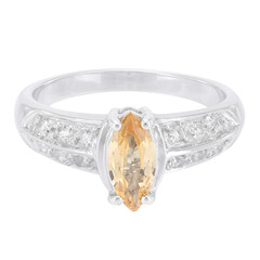 Anello in argento con Zaffiro Giallo