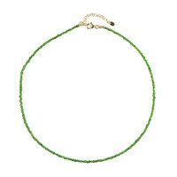 Collana in argento con Diopside Russo