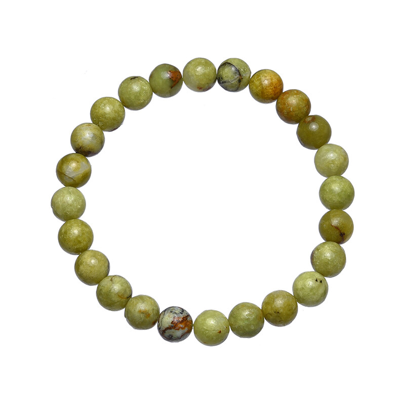 Bracciale Da Meditazione In Legno E Lava Rock | Gioiello Mala Con Perline Da 8mm | Regalo Unisex