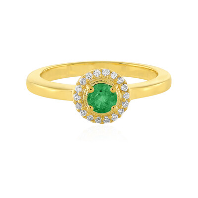 Anello in argento con Smeraldo Colombiano