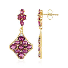 Orecchini in argento con Rodolite