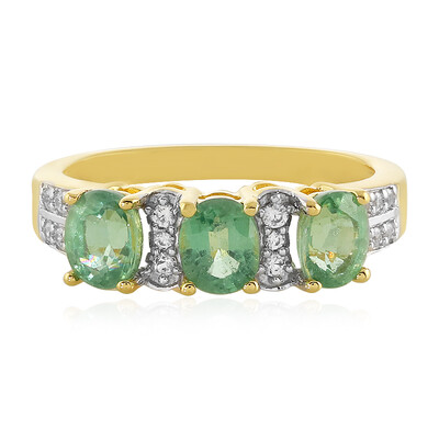 Anello in argento con Cianite Menta