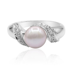 Anello in argento con Perla di Acqua Dolce