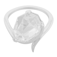 Anello in argento con Quarzo Bianco (TPC)