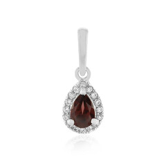 Ciondolo in argento con Zircone Lampone