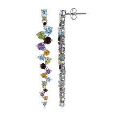 Orecchini in argento con Topazio Blu Svizzero