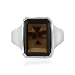 Anello in argento con Quarzo Fumè