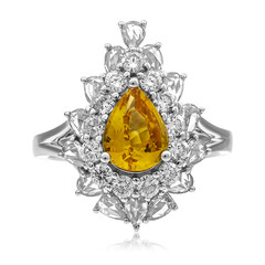 Anello in oro con Zaffiro Giallo (CIRARI)