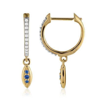 Orecchini in oro con Haüyne