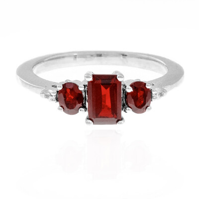 Anello in argento con Granato d’India