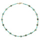 Collana in argento con Ematite Dorata (Riya)