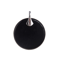 Ciondolo in argento con Shungite