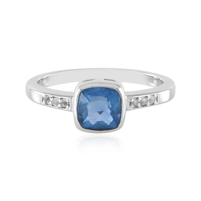 Anello in argento con Fluorite Cangiante