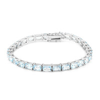 Bracciale in argento con Topazio Blu Cielo