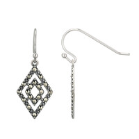 Orecchini in argento con Marcassite