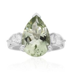 Anello in argento con Ametista Verde