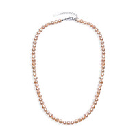 Collana in argento con Perla d'Acqua Dolce Rosa