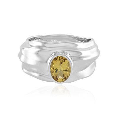 Anello in argento con Berillo Giallo (de Melo)