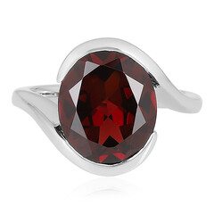 Anello in argento con Granato Mozambico