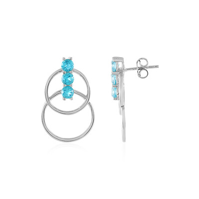 Orecchini in argento con Topazio Paraiba