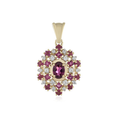 Ciondolo in oro con Rodolite