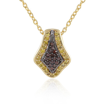 Collana in argento con Diamante Giallo I3