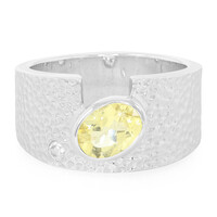 Anello in argento con Berillo Giallo