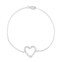 Bracciale in argento con Topazio Bianco
